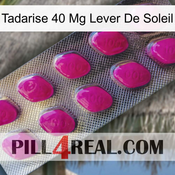 Tadarise 40 Mg Sunrise 09
